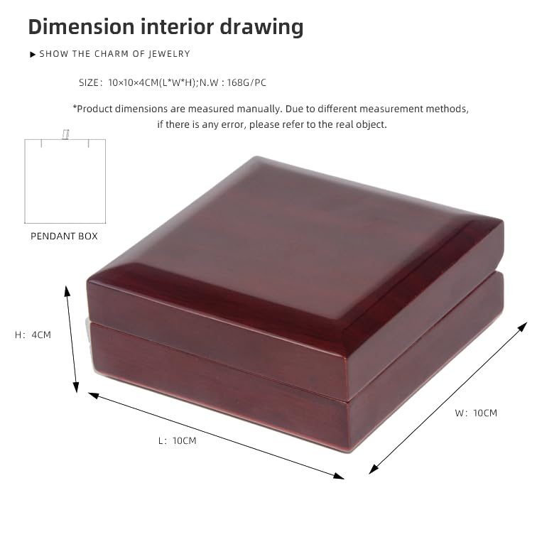 Light Wood Box (with Necklace & Card)